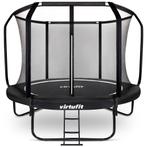 VirtuFit Premium Trampoline met Veiligheidsnet - Zwart - 366, Kinderen en Baby's, Verzenden, Nieuw