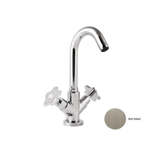 Wastafelkraan Sanimex Giulini Opbouw Tweegreeps Draaibare, Doe-het-zelf en Verbouw, Sanitair, Kraan, Nieuw, Chroom, Ophalen of Verzenden