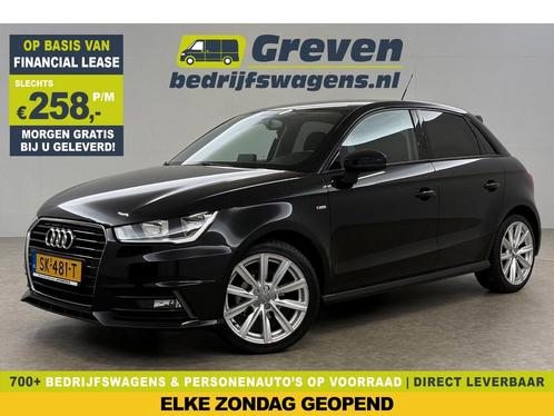 Audi A1 1.0 TFSI S-line Airco Cruise Navi 17LMV €258pm, Auto's, Audi, Te koop, Handgeschakeld, Financial lease, Benzine, Zwart