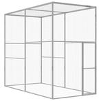 vidaXL Kattenkooi 3x1,5x2,5 m gegalvaniseerd staal, Dieren en Toebehoren, Verzenden, Nieuw
