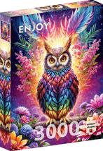 Neon Owl Puzzel (3000 stukjes) | Enjoy Puzzle - Puzzels, Nieuw, Verzenden
