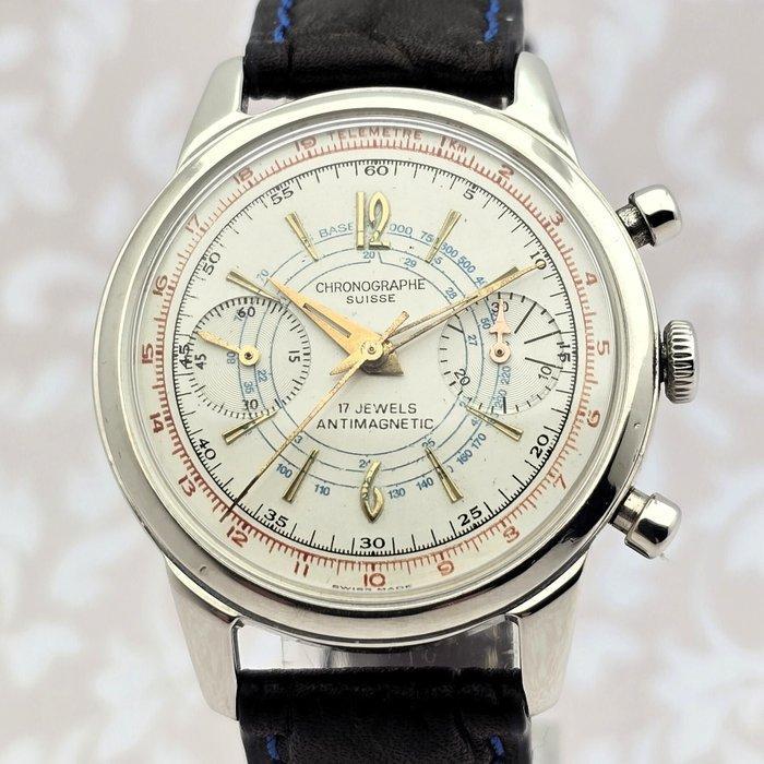 Chronographe Suisse - Cal. Vênus 210 - RARE - Zonder, Sieraden, Tassen en Uiterlijk, Horloges | Heren