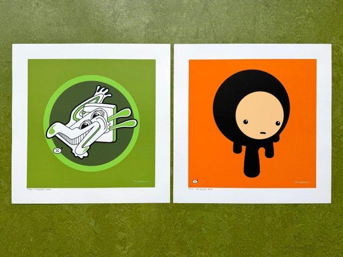 Ottograph - set of 2 silkscreens Drippie and, Antiek en Kunst, Kunst | Schilderijen | Modern