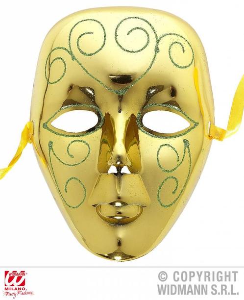Masker goud met glitter, Kleding | Dames, Carnavalskleding en Feestkleding, Nieuw, Ophalen of Verzenden