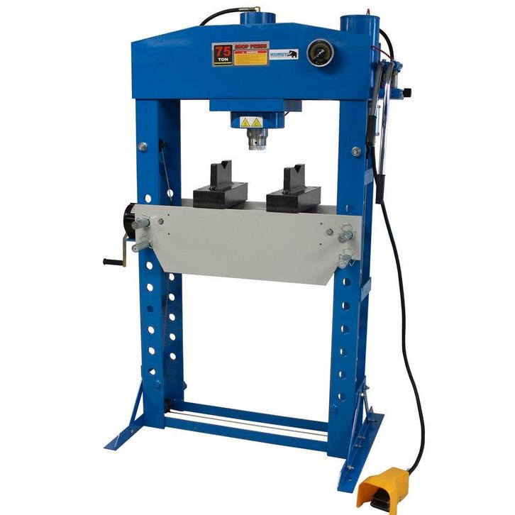 Werkplaatspers lucht hydraulisch 75 ton, Auto diversen, Autogereedschap, Verzenden