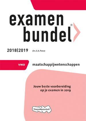 Examenbundel vwo Maatschappijwetenschappen 2018/2019, Boeken, Schoolboeken, Zo goed als nieuw, Verzenden