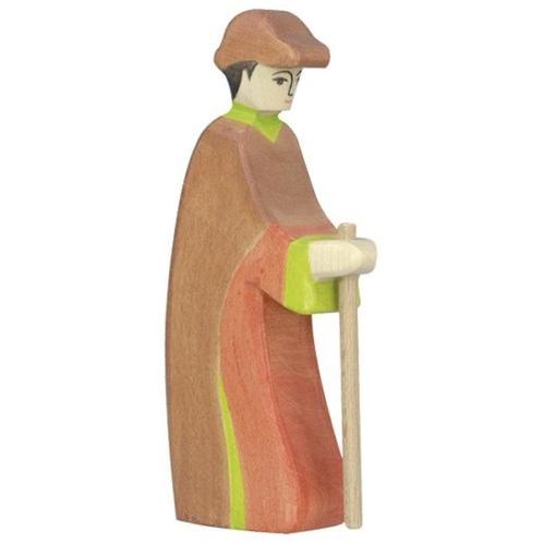 Herder met wandelstok 14 cm - Holztiger, Kinderen en Baby's, Speelgoed | Overig