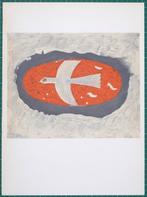 Georges Braque (1882-1963) - Oiseau blanc sur fond rouge, Antiek en Kunst