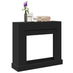 vidaXL Haardombouw 100x30x87,5 cm bewerkt hout zwart, Huis en Inrichting, Haarden, Verzenden, Nieuw