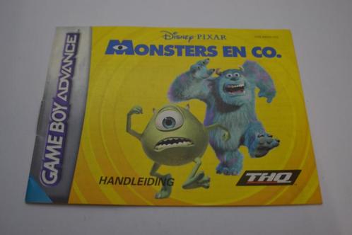 Monsters en Co (GBA HOL MANUAL), Spelcomputers en Games, Spelcomputers | Nintendo Portables | Accessoires, Zo goed als nieuw, Verzenden