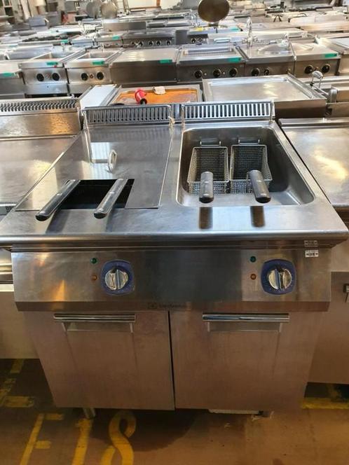 Occasion Electrolux dubbele electr. friteus, Zakelijke goederen, Horeca | Keukenapparatuur, Gebruikt, Ophalen
