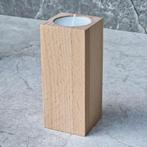 HOCHO Beukenhouten Waxinelichthouder - 50x50x120mm –  Nat., Ophalen of Verzenden, Nieuw