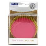 Cupcake Cups PME Roze met Gouden Rand 30 stuks, Hobby en Vrije tijd, Taarten en Cupcakes maken, Verzenden, Nieuw