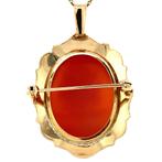 Gouden hanger met camee 14 krt, Ophalen of Verzenden, Nieuw