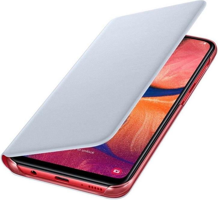 Samsung Flip Wallet Hoesje - Samsung Galaxy A20e - Wit, Telecommunicatie, Mobiele telefoons | Hoesjes en Frontjes | Overige merken