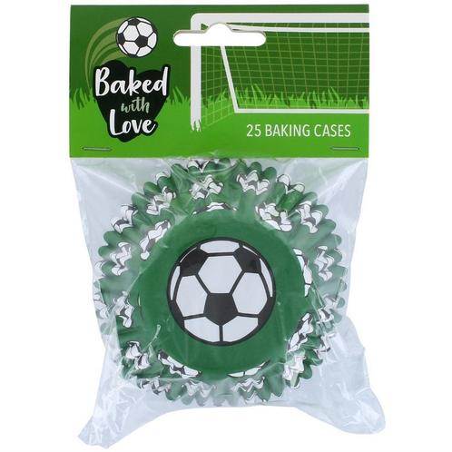 Culpitt Cupcake Cups Voetbal 50mm 25st., Hobby en Vrije tijd, Taarten en Cupcakes maken, Nieuw, Verzenden