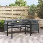 vidaXL Tuintafel 110x54x70 cm staal antracietkleurig, Verzenden, Nieuw, Rvs