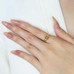 Ring - 18 karaat Geel goud - 1.86ct. tw. Citrien - Diamant, Sieraden, Tassen en Uiterlijk, Ringen, Nieuw