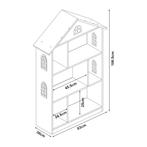 Kinderkast Stange open kast 106,5x83x30 cm wit en roze [en.c, Verzenden, Nieuw