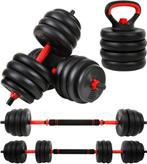 Hoogwaardige Halterset 40 kg met Kettlebell - Duurzaam en..., Ophalen of Verzenden, Nieuw
