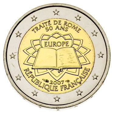 Frankrijk 2 Euro Rome 2007, Postzegels en Munten, Munten | Europa | Euromunten, Verzenden