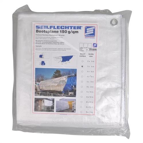 Seilflechter Afdekzeil - Polyester - 3 x 4 meter - Wit, Watersport en Boten, Bootonderdelen, Nieuw, Ophalen of Verzenden