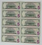 Verenigde Staten van Amerika. - 10 x 5 Dollars - 2021-A -
