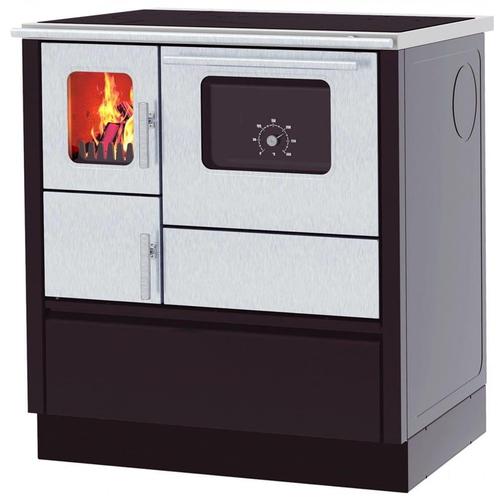 Houtfornuis - 75x60x85cm - 8kW - zwart grijs - A+, Huis en Inrichting, Kachels, Nieuw, Ophalen of Verzenden