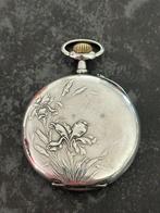 Anonyme - Boîtier argent sculpté - antique french watch, Nieuw