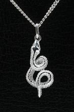Zilveren Slang ketting hanger, Verzenden, Nieuw