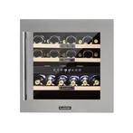 Inbouw Wijnkoelkast 2 Zones RVS, 85 tot 120 cm, Zonder vriesvak, 75 tot 100 liter, Nieuw