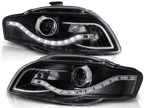 Koplampen Audi A4 B7 LED DRL-Look Zwart, Auto-onderdelen, Overige Auto-onderdelen, Ophalen of Verzenden