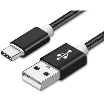 Reekin oplaadkabel USB Type-C 1 Meter (Zwart-Nylon) beschikbaar voor biedingen