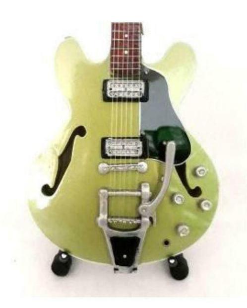 Miniatuur Gibson ES-335 gitaar met gratis standaard, Verzamelen, Muziek, Artiesten en Beroemdheden, Pop, Beeldje of Miniatuur
