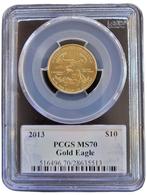 Gouden American Eagle 1/4 oz 2013 PCGS MS70 gecertificeerd, Postzegels en Munten, Verzenden, Midden-Amerika, Losse munt, Goud