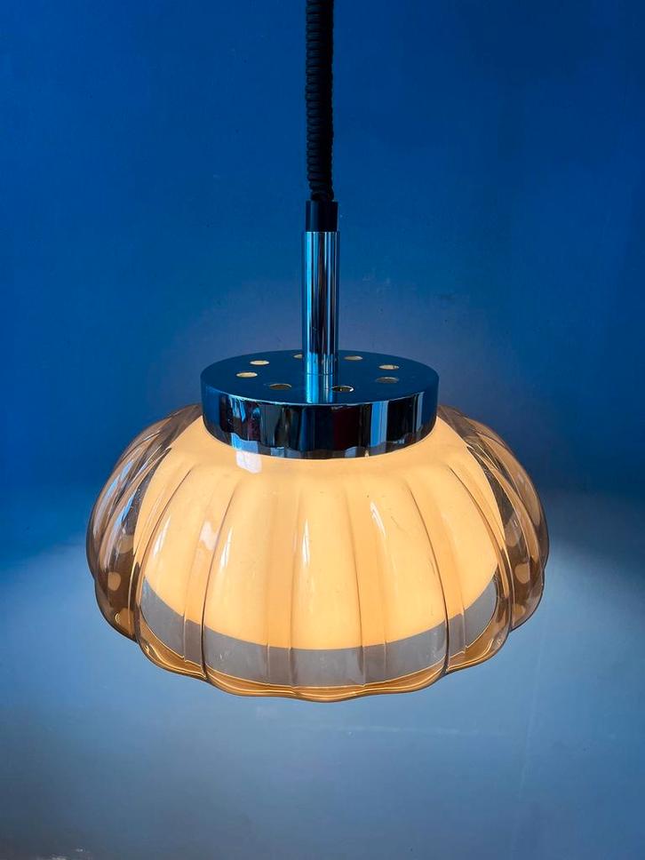 Mid Century Dijkstra Flower Space Age Pendant Lamp, Huis en Inrichting, Lampen | Hanglampen, Nieuw, Ophalen of Verzenden