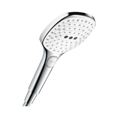 Handdouche HansGrohe Raindance Select E 120 3jet Chroom Wit, Doe-het-zelf en Verbouw, Sanitair, Kraan, Nieuw, Chroom, Ophalen of Verzenden