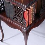 Kleine vierkante boekenmolen laat Victoriaans ca 1890 met aj, Ophalen of Verzenden