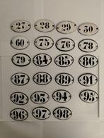 Emaille bord (23) - 1930s - Industrieel - Numeri - IJzer,