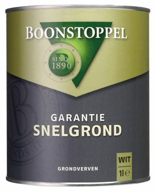 Boonstoppel Garantie Snelgrond - Alle Kleuren - 1 liter, Doe-het-zelf en Verbouw, Verf, Beits en Lak, Verf, Overige kleuren, Nieuw