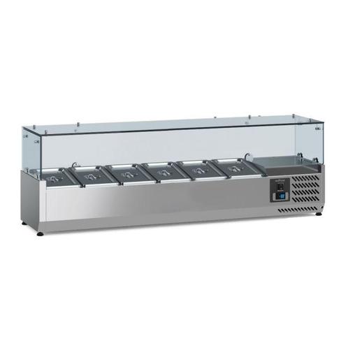 Ecofrost Opzetkoelvitrine 6x 1/3 GN | RVS | 1500mm, Witgoed en Apparatuur, Koelkasten en IJskasten, Ophalen of Verzenden