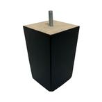 Gratis Verzending - Vierkanten zwarte houten meubelpoot 11,5, Nieuw, Modern, Ophalen of Verzenden, Hout