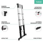 2dekans | VONROC Telescopische ladder Professioneel – 3.2m –, Doe-het-zelf en Verbouw, Gereedschap | Overige machines, Ophalen of Verzenden