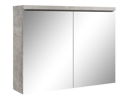 Badkamerkast Paso 80 x 20 x 60 cm Beton Grijs Spiegelkast, Huis en Inrichting, Badkamer | Badkamermeubels, Nieuw, Spiegelkast