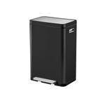 EKO X-Cube pedaalemmer 45 ltr - Zwart/Mat RVS, Huis en Inrichting, Woonaccessoires | Prullenbakken, Verzenden, Nieuw