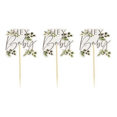 Cocktailprikkers Hey Baby 11,5cm 12st, Hobby en Vrije tijd, Feestartikelen, Nieuw, Verzenden