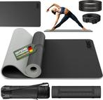 Yogamat - Fitness mat - Sportmat - Yoga mat extra dik - Zwar, Verzenden, Zo goed als nieuw