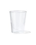 HEMA Dubbelwandig glas streep reliëf 200ml, Verzenden