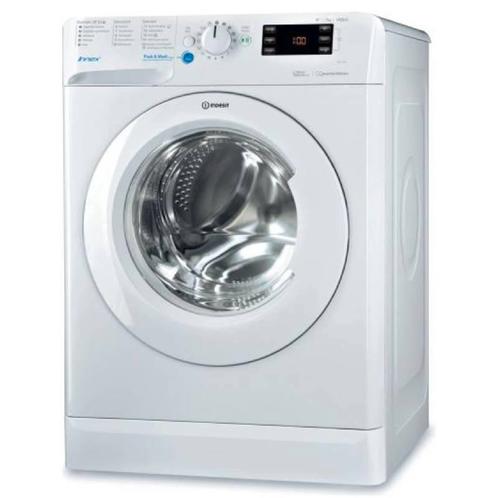 Jonge Indesit wasmachine 7KG Koolborstelloos BWENL 71483XWN, Witgoed en Apparatuur, Wasmachines, 1200 tot 1600 toeren, 6 tot 8 kg