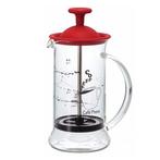 Hario Cafe Press Slim S Rood 240ml (cafetière, french press, Witgoed en Apparatuur, Koffiezetapparaten, Afneembaar waterreservoir